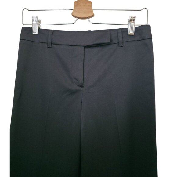BCBGMaxAzria Black Dress Stretch Pants Mid-Rise Wide Leg Women's Size 2 - Picture 3 of 6